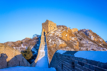 冬季金山岭长城雪景