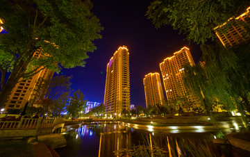 滨江三号夜景