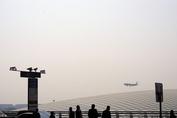 繁忙的北京T3航站楼