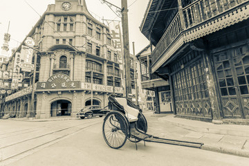 上海街景怀旧老照片