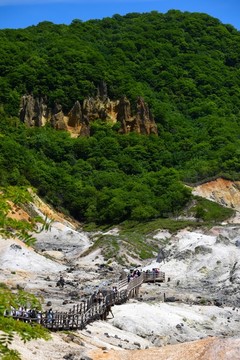 日本登别地狱谷风景区