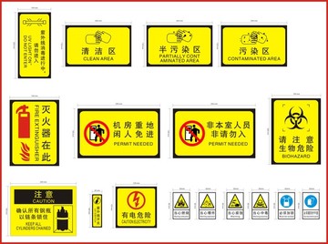 实验室安全标识