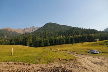 美丽山区景色