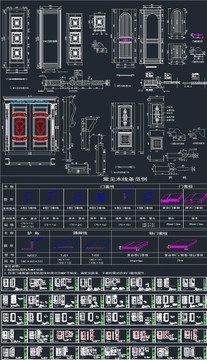 木门设计CAD图