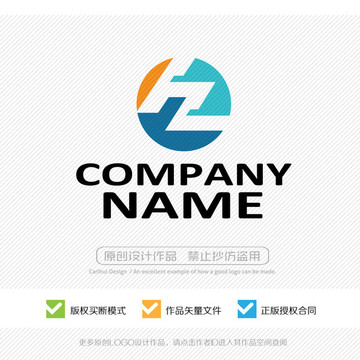 hz字母zh字母logo