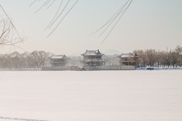 雪后颐和园西堤