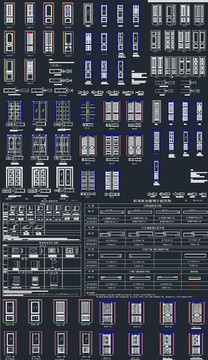 实木门模块CAD