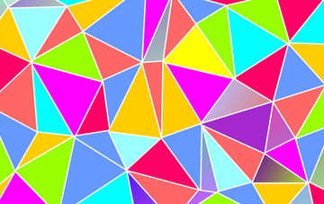 彩色三角形格子背景