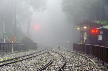 台湾嘉义阿里山神木火车站