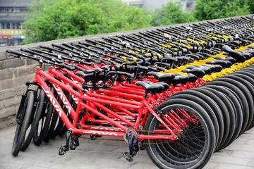 西安城墙自行车出租