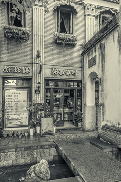 杭州老建筑复古照片