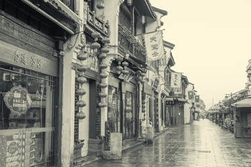 杭州河坊街复古老照片
