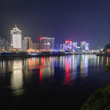 南平城市夜景风光