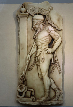 古罗马战士浮雕