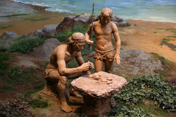 古代沿海居民生活场景