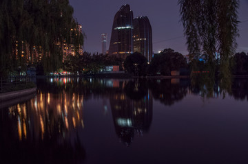 中央公园广场夜景