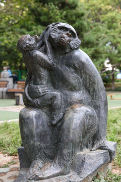 北京城市雕塑狒狒