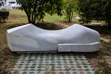 北京城市雕塑地坪椅
