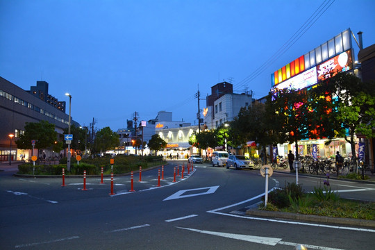 大阪街头夜景