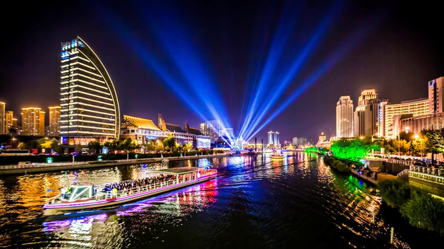 南开区海河夜景