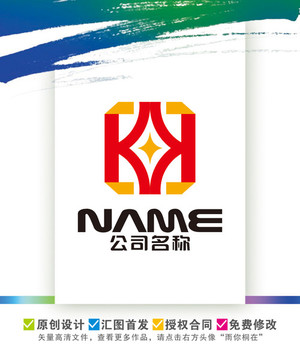 K字母家居装饰门窗家具logo