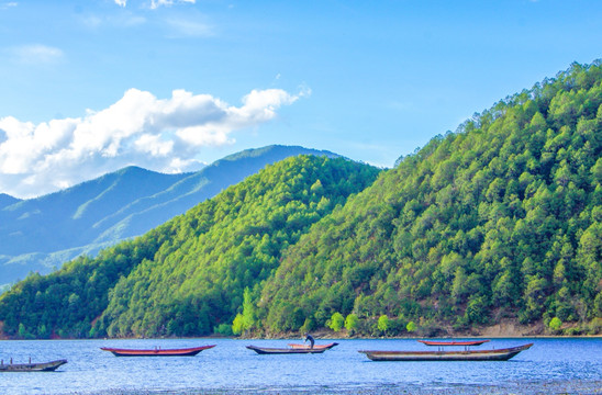 泸沽湖美景