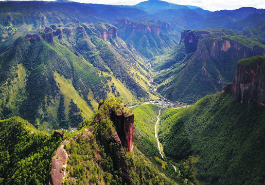 丽江老君山国家地质公园航拍