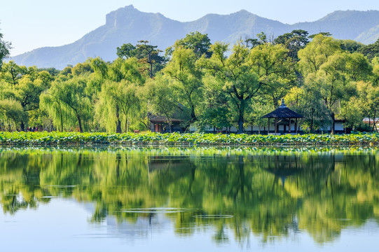 承德避暑山庄湖泊区景观