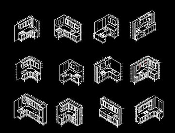 小户型厨房橱柜设计图12套