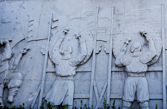 古代军队浮雕
