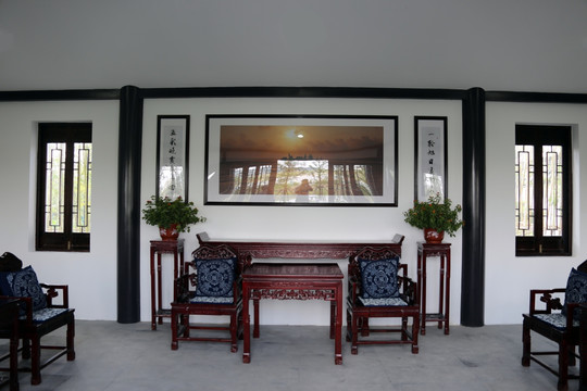 中式房屋客厅中堂