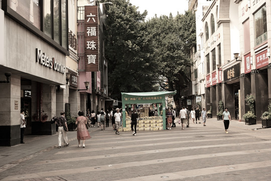 老广州骑楼建筑照片