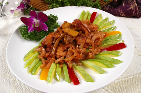 云南小瓜什菌虾干爆肉筋