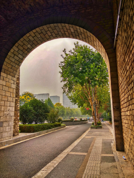 南京古城墙通道