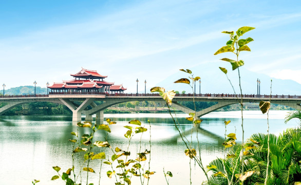 中国传统风格的桥梁