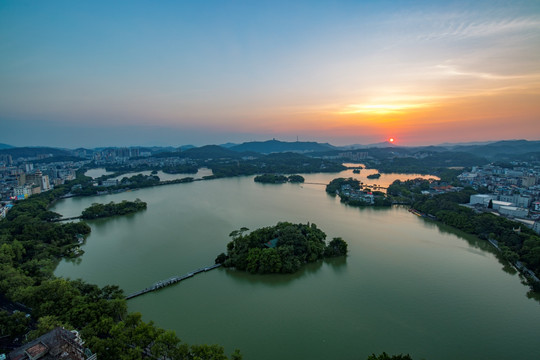 惠州西湖全景