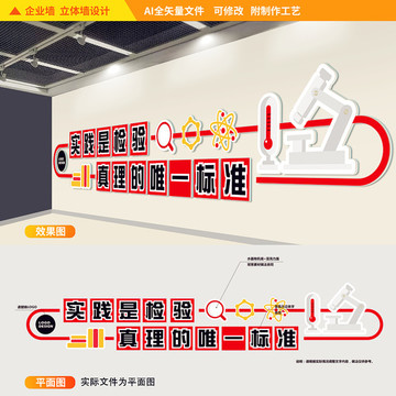 实验室科学文化立体墙