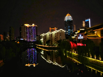 无锡河畔夜景