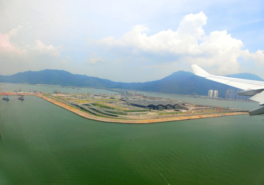 香港机场鸟瞰图