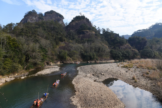 武夷山竹筏漂流