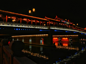 苏州平门桥夜景风光