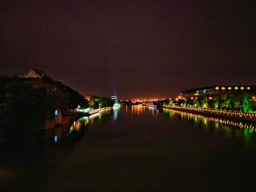 苏州平门桥夜景风光