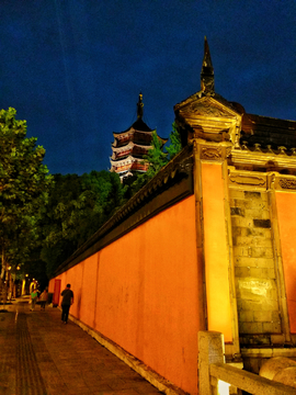 苏州报恩寺夜景夜色