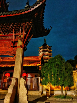 苏州报恩寺夜景夜色