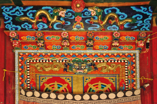 藏族寺庙大门