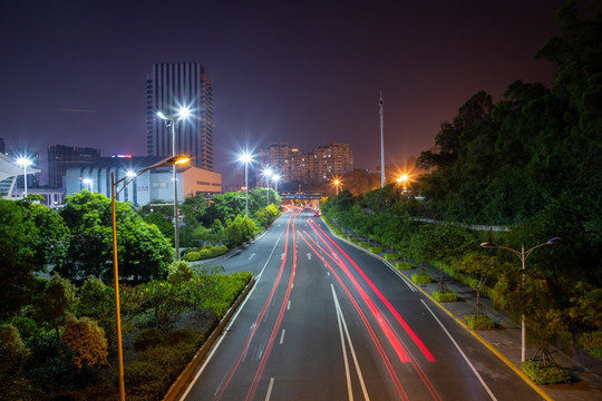 厦门夜晚街道