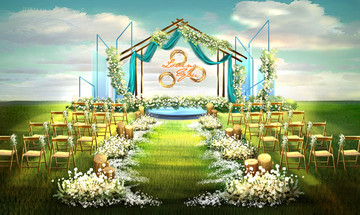清新草坪婚礼