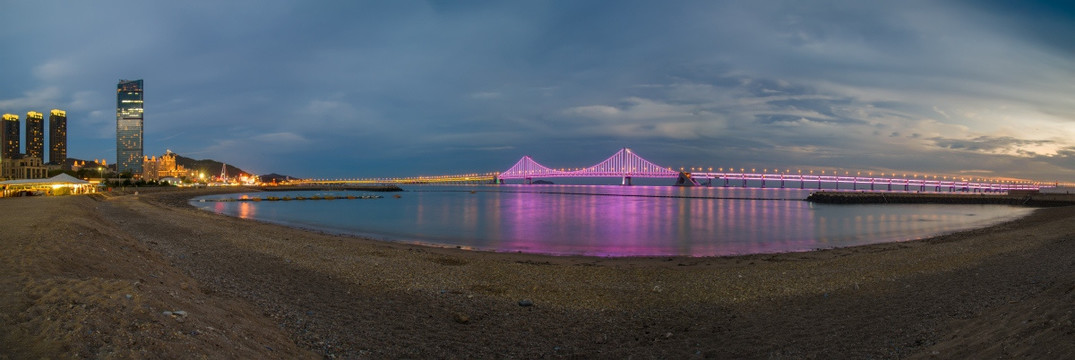 大连星海湾夜景