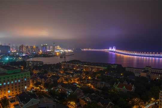 大连星海湾夜景