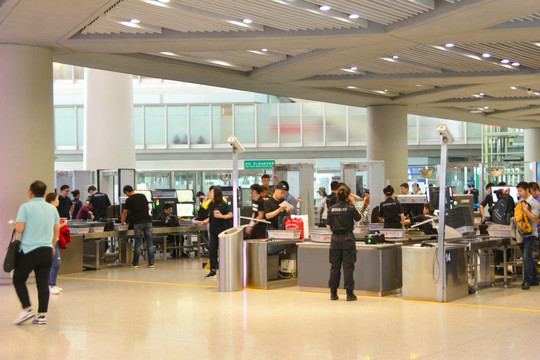 北京T3航站楼机场安检区